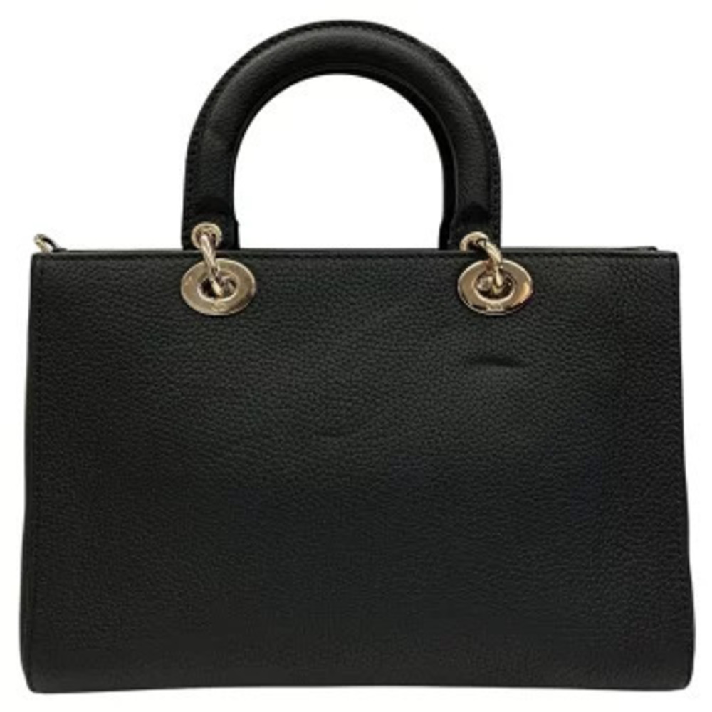Dior Sire Christian 2way Lady D Shoulder Bag Black